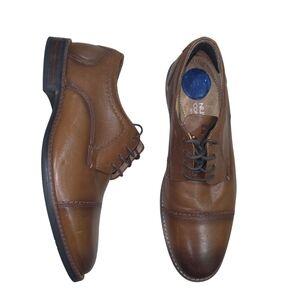 Men's Dress Shoes By Nunn Bush Westwood  Cognac Size 9 M Leather Comfort Gel